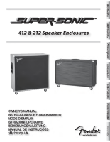 Fender Super-Sonic-412-212-LoudSpkr-Enclosure - Owners Manual